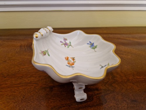 Meissen porcelain shell dish - meissen,