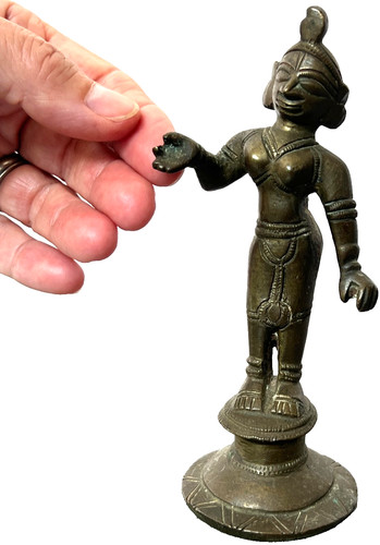 Antique bronze deity parvati - antique,