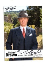 Tom Chambers FATHER BROWN Promo Signed 6x4 Col Promo Photo Autographed To TOM