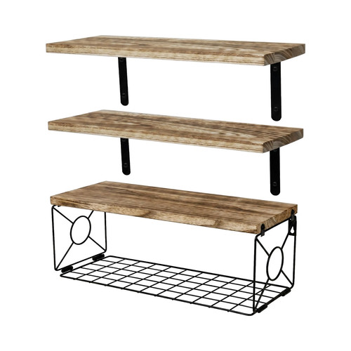 Wood floating shelves 3tier - wood,