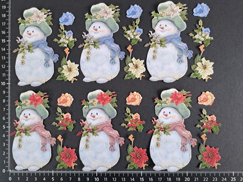 Christmas snowmen die cuts - snowmen,
