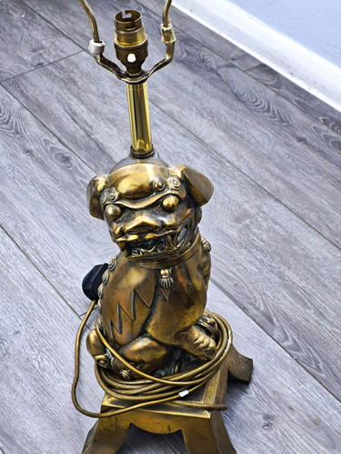 Chinese brass bronze guardian - chinese,