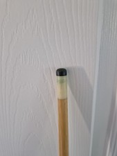 Vintage Pool Cue Walking Cane Brass Handle Concealed Stick Billiards Wood