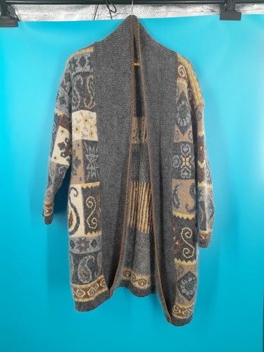 Grey patchwork cardigan - grey,