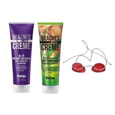 ProTan Beaches and Creme All-In Intensifying & Hemp Gelee Sunbed Cream Lotion