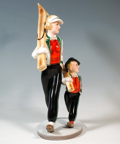 Goldscheider art deco ceramic - art,