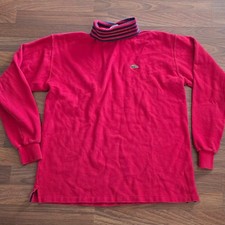 Vtg IZOD Lacoste Red Striped