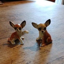 Vintage Chihuahua Figurines Bone China