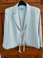 Cream Two Piece Suit Size 14