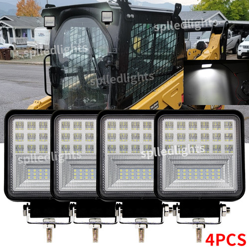 4pcs 126w square led work - square,