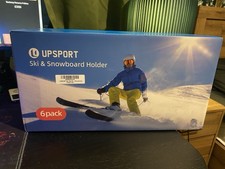 Upsport Ski and Snowboard Holder Wall Mount Display Rack 6 Pack
