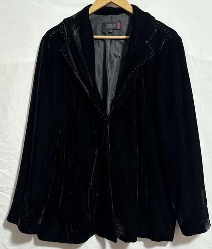 Dominique black velvet - , blazer