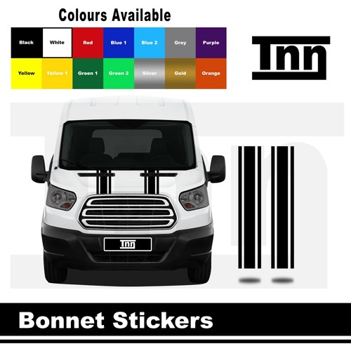 Bonnet stripe stickers vinyl - bonnet,