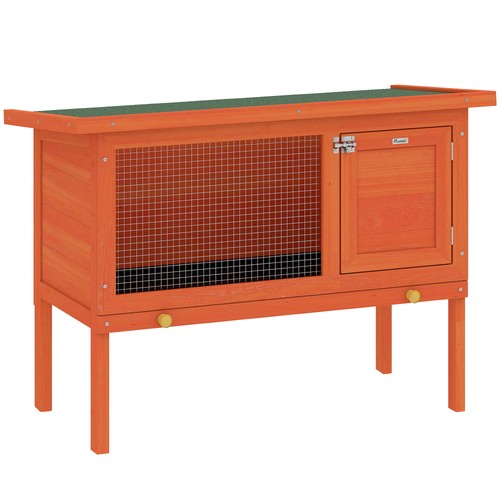 Pawhut rabbit hutch - hutch,, guinea