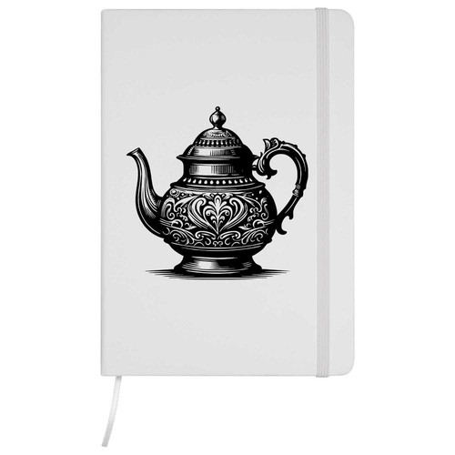 Fancy teapot a5 ruled - 'fancy,