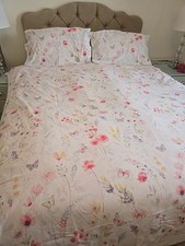 Tesco Floral Double Duvet Cover Botanical Flowers reversible