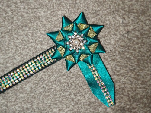 Green gold show bling - green,