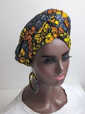AFRICAN WAX PRINT HEAD TIE HEAD WRAP HAIR ACCESSORIES HEAD SCARF FOR WOMEN*