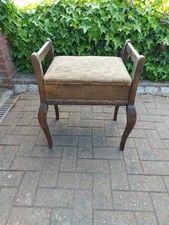 Old Vintage Piano Stool With