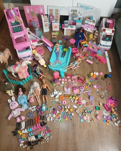 Barbie large bundle vehicles - barbie,