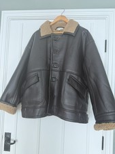 Women’s faux leather aviator