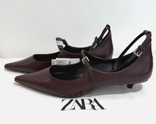 Zara Burgundy Faux Leather