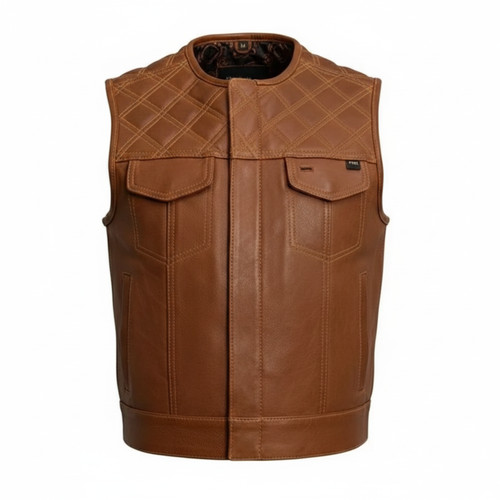 Men brown genuine - brown, leather