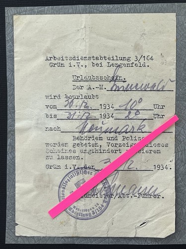 German dec 1934 document - german,