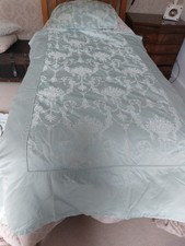 2 X Single Duvet Cover, 4 X Pillowcase, Cushions & Fitted Sheets Duck Egg Blue