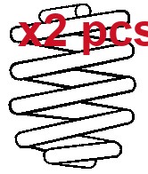 Pcs front coil springs set - springs,