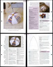 Segmented Pouffe #86 Around The House - The Art Of Crochet 2 Page Pattern