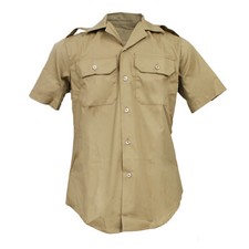 Army Shirt Original US Dress Combat Military Uniform Work Short Sleeve Tan Beige