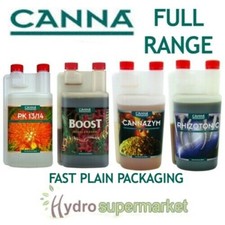 CANNA ADDITIVES BOOST, PK 13/14 RHIZOTONIC CANNAZYM FLUSH START CALMAG 250,1L.5L