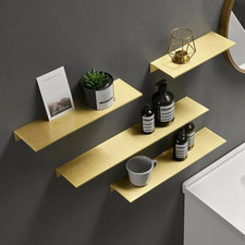 Wall Mount Gold Shelf Storage