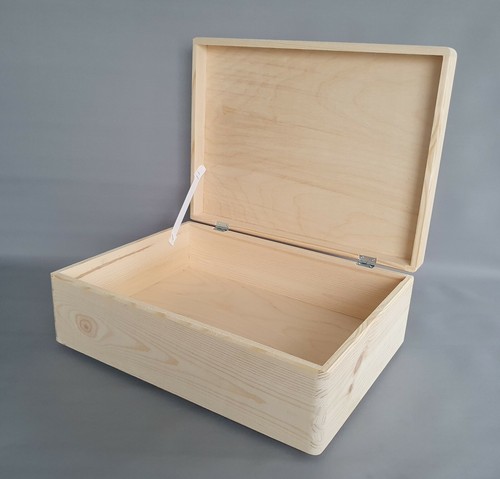 Wooden medium storage box lid - box,