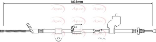 Apec parking brake cable rear - parking,