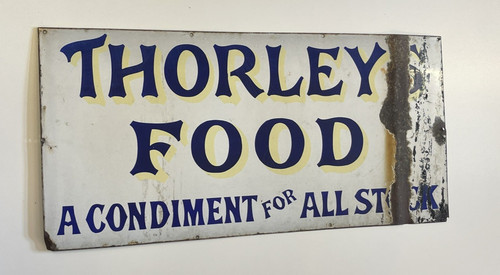 Antique thorley food enamel - thorley's,