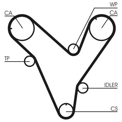 Continental ctam timing belt - continental,