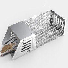 Rat Trap Steel Metal Humane Live Bait Vermin Rodent Mice Bait Cage Catcher Safe