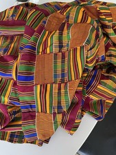African vintage kente cloth - vintage,