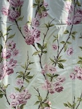 Vintage 1980s SANDERSON Curtains Floral Design * BLOSSOMTIME * 2 Panels See Desc