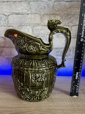 Lovely Vintage ARTHUR WOOD Jug Pitcher In Dark Green, The Ride of John Gilpin