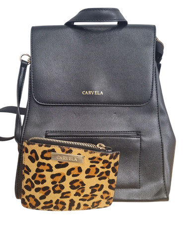 Carvela black backpack with - carvela,