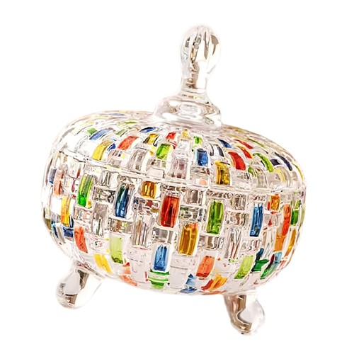 Colorful glass jar with - glass,