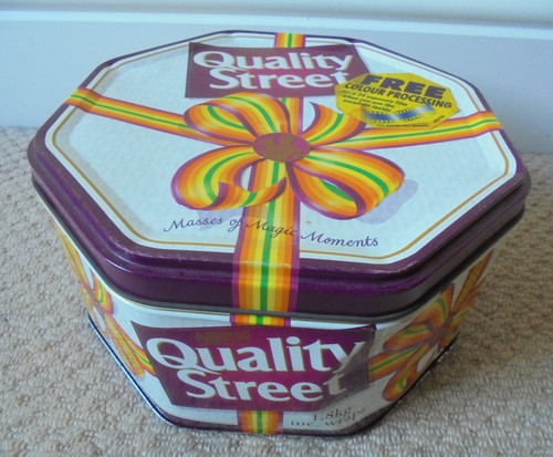 Vintage quality street tin - quality,