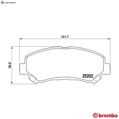 Brake pad set disc - brake, 79