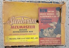 1950s Vintage Sunbeam Mixmaster Mixer Attachment Set - Boxed!!