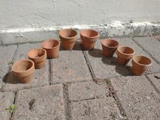 8 Small/mini Terracotta Plant Pots for seedlings Garden pots 136
