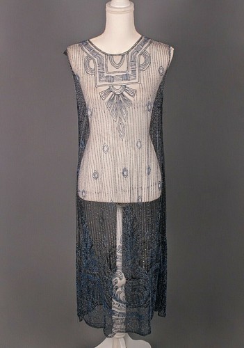 Vtg women 20s mesh blue - mesh,