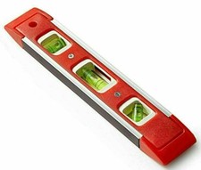 MAGNETIC SPIRIT LEVEL 22.5cm 9" TORPEDO LIGHTWEIGHT SMALL POCKET BRICK LEVELS